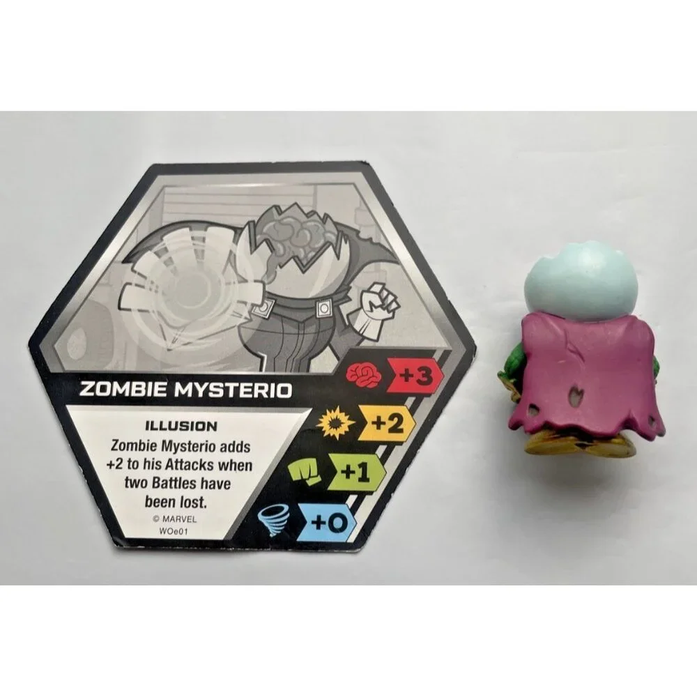 Funko Marvel Battleworld Zombie Mysterio Figure with Card Set Series 1 2020 - Picture 2 of 6